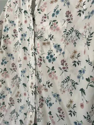 J. Crew Liberty Fabric White Floral Button Down Blouse NWT Size 2 XS thumbnail 4