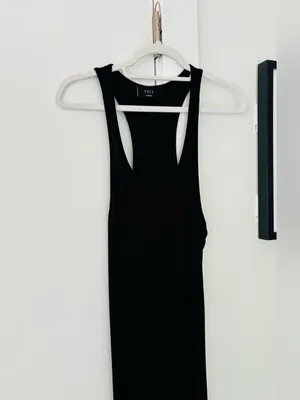 Vici collection Ribbed Racerback Maxi Dress Black size large Bodycon/slinky thumbnail 4