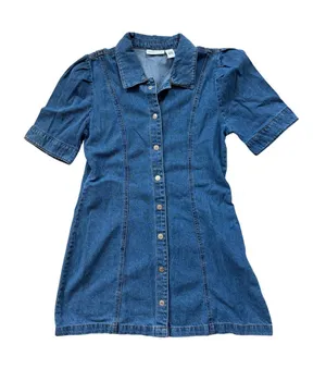Sincerely Jules Denim Mini Dress thumbnail 1