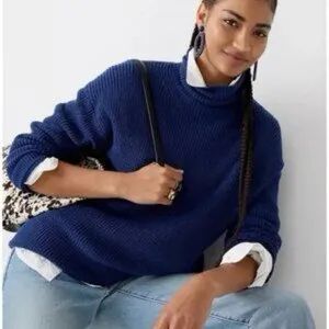 J. Crew Machine-washable merino wool-blend turtleneck Size Small thumbnail 1