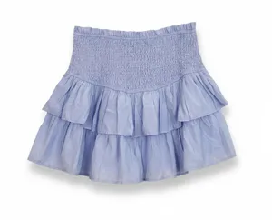 NWT Hilomirics Lavender Smocked Tiered Mini Skort XL Y2K Fairycore thumbnail 1