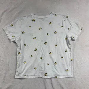 Old Navy L Everywear Tee 100% Cotton Off-White Lemon Print Short Sleeve Fruit thumbnail 2
