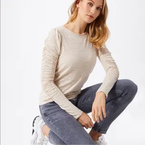 Free People We The Free Ruched Sleeve Top 🤍 thumbnail 3