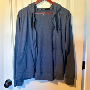 Peloton Blue Dreamblend Relaxed Full Zip Hoodie Sweathshirt thumbnail 7