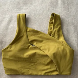 Lululemon Nulu Cross-Front Yoga Bra : Light Support, B/C Cup - Auric Gold thumbnail 5