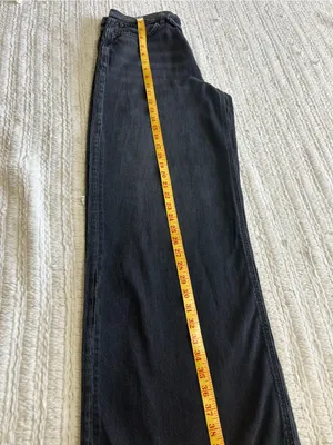 American Eagle Outfitters Charcoal Wide-Leg Jeans thumbnail 8