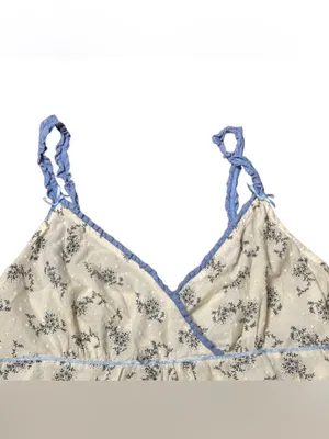 Vintage E By Eloise Anthropologie Swiss Dot Pajama Set Small Toile Floral thumbnail 5