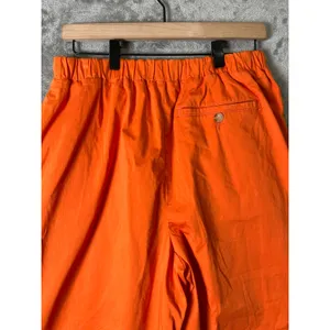 Maeve Anthropologie Slouchy Wide‎ Leg Trousers Bright Orange High Rise 10 New thumbnail 5