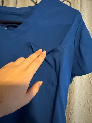 Skechers Royal Blue Scrub Top thumbnail 2