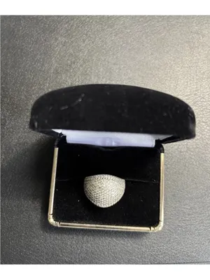 925 Sterling Silver Cubic Zirconia Dome Ring, Size 8 thumbnail 2