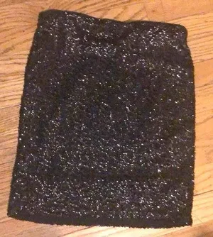Black Sequin Skirt thumbnail 1