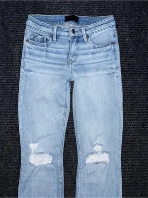 Buckle Black Fit 53 Bootcut Stretch Jeans 24x32 Light Wash Distressed BBW6514R thumbnail 3