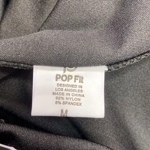 POP Fit Women’s Black High Waisted Mesh Leggings Size Medium NWT thumbnail 12