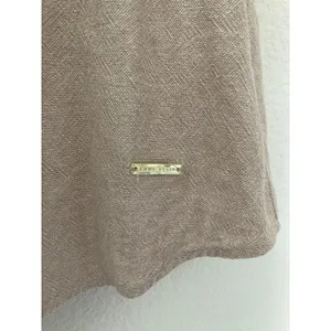 Anne Klein Linen Blend Romantic Coquette Boho Chic Ruffle Cap Sleeve Blouse Top thumbnail 5
