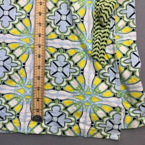 J.McLaughlin Womens Blue Green‎ Geometric Tile Print Wrap Dress Size M Catalina thumbnail 4
