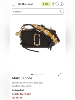 Marc Jacobs Black Saffiano Leather Crossbody Snapshot Camera Bag w 2 Pockets thumbnail 16