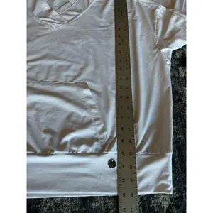 PrAna Eileen Long Sleeve Crop Hoodie Womens XL Stretch Lightweight Pocket White thumbnail 6