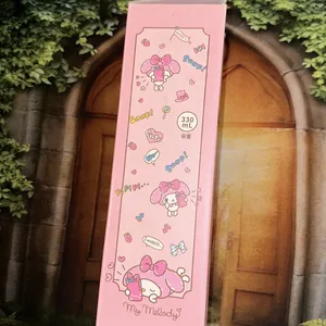 NIB‎ Sanrio Kuromi, My Melody & Cinnamoroll Glass Water bottle With Figure Head thumbnail 4