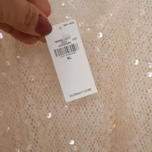 Old Navy Tank Top Womens XL Peach Sequin Mesh Sleeveless NEW thumbnail 3