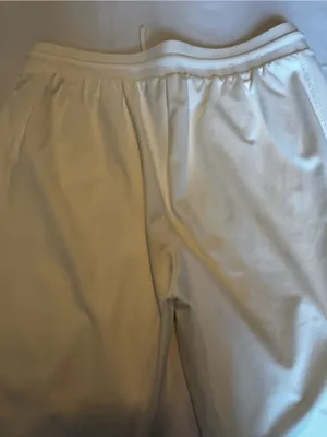 Ladies White Athletic Sweatpants - Classic Comfort thumbnail 1