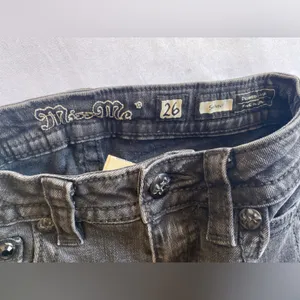 Miss Me Skinny Jeans Style no: MY736253 Color: BLK 01‎ Inseam 30 thumbnail 8