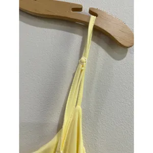 No Comment Yellow Mesh Lace Trim Y2K Bodycon Midi Dress‎ Size XL thumbnail 7