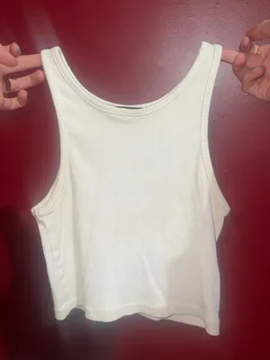 zara white tank top thumbnail 1