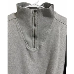 Free People‎ Movement Valley Girl Quarter Zip Sweatshirt Gray Women's Size Small thumbnail 3