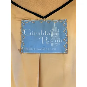 VTG 60s Yellow Wool Maxi Trench Coat Giralda Room 8/10 Quiet Luxury Clean Girl thumbnail 5