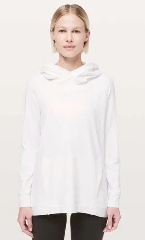 Lululemon Starting Place Hoodie White Rulu Fleece Full Zip Jacket Womens Size 6 thumbnail 1