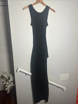 Superdown Revolve High Slit Criss Cross Maxi Dress Open Back Sexy Evening Event thumbnail 8