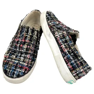 Jack Rogers Anna Black Multi-Colored Boucle Metallic Tweed Slip On Sneakers Sz 6 thumbnail 10