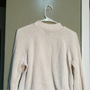 Old‎ Navy Women's Size Medium Shaker-Stitch Sweater Crewneck Creme De La Creme thumbnail 7