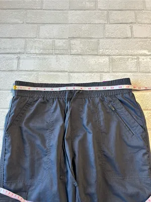 Healing Hands Dark Gray Drawstring Scrub Pants thumbnail 4