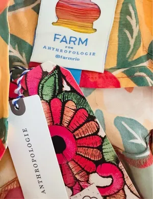 Farm Rio Satin Slip A-Line Floral Maxi Skirt, Size S thumbnail 12