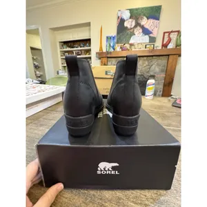 SOREL Evie II Zip Waterproof Bootie Black Size 7 thumbnail 5