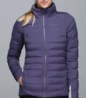 Lululemon Fluffed Up Jacket Quilted Puffer Coat Purple Gorpcore Athleisure Yoga thumbnail 1