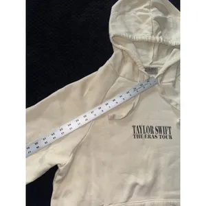 Taylor Swift The Eras Tour Cream Official Merch Oversized Hoodie Sweatshirt Sz M thumbnail 8