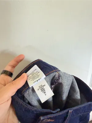 Veronica Beard Grant Wide Leg Raw Hem Jeans in Indigo thumbnail 7