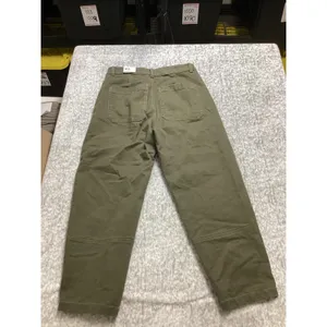 Alpine Design Womens Barrel Pant Vintage Olive Green High Rise Crop ADW24905 6 thumbnail 6