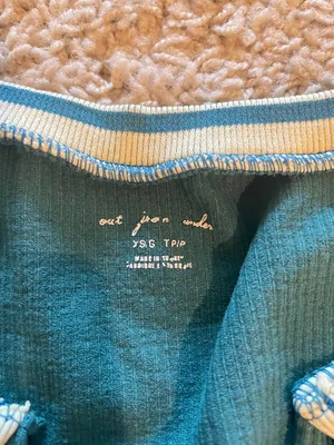 Go For Gold Seamless crop top in teal XS/S thumbnail 2