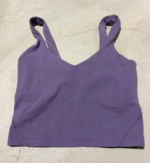 Lululemon align Purple Crop Active Tank 2 thumbnail 1
