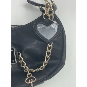 juicy couture bag NWT Black Handbag with‎ Gold Accents rowling satchel thumbnail 3