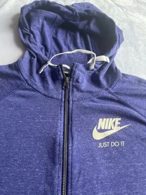 Nike Blue Zip Up Hoodie-Large thumbnail 5