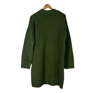 Topshop Green Knit Mock Neck Sweater Dress Long Sleeve Casual Cozy Fall Size M thumbnail 6