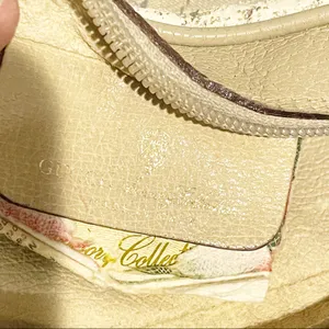 Gucci‎ Vintage Cream Diagonal Stripe Red Trim Mini Shoulder Crossbody Bag thumbnail 4