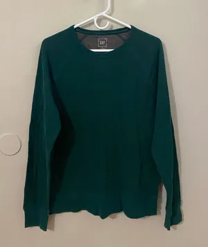 GAP Men's Long Sleeve Crewneck Sweater Tee thumbnail 1