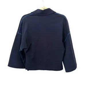 SAINTART Wide Sleeve Quarter Zip Sweatshirt‎ Navy Small thumbnail 2