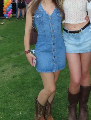 Reformation Denim Dress thumbnail 2
