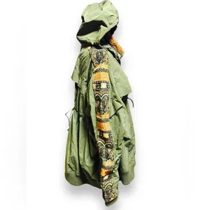 FP Movement Free People She Fly Hooded Anorak Jacket Embroidered Green Size S thumbnail 7